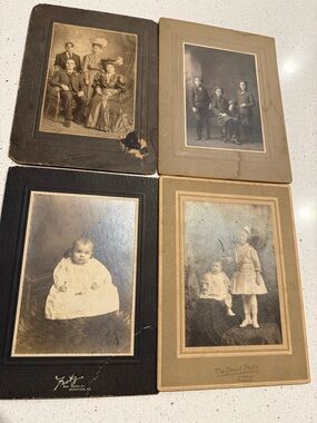 Antique Cabinet Card Photo Lot